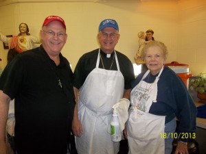 Archbishop Kurtz with Chuck Mattingly and Chuck's Mother.