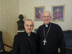 Meeting with Archbishop Giuseppe Pinto, nuncio to the Philippines at the  nunciature in Manila