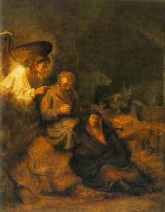 The Dream of St. Joseph by Rembrandt Van Rijn, 1650-1655