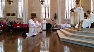 The ordination of Fathers Peter Bucalo, Shayne Duvall, and Jason Harris on May 30, 2015