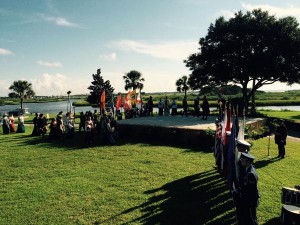 Reenactment of first landing at St. Augustine in 1565.