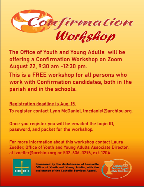 Confirmation Flyer 2020