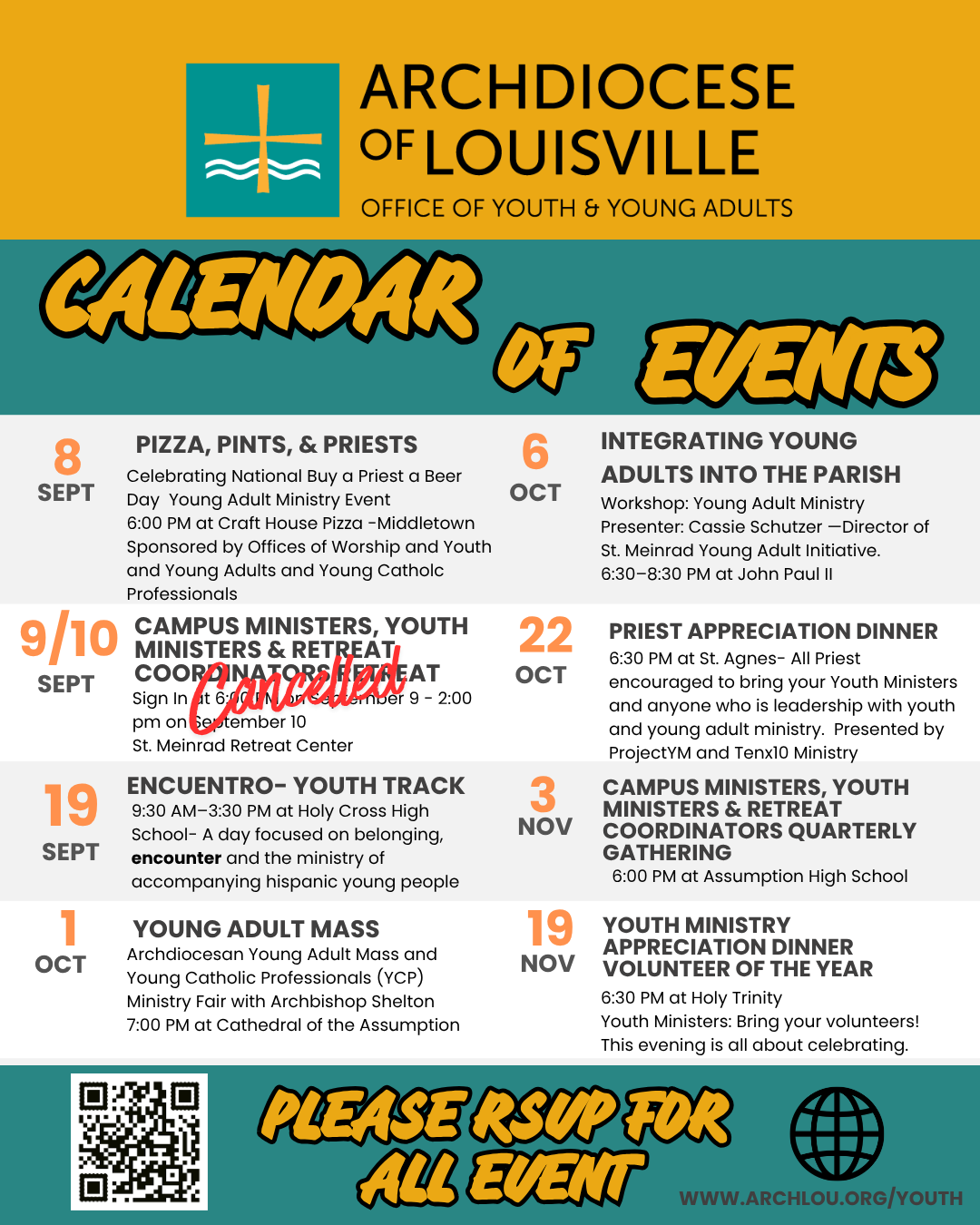Calendar of Events
